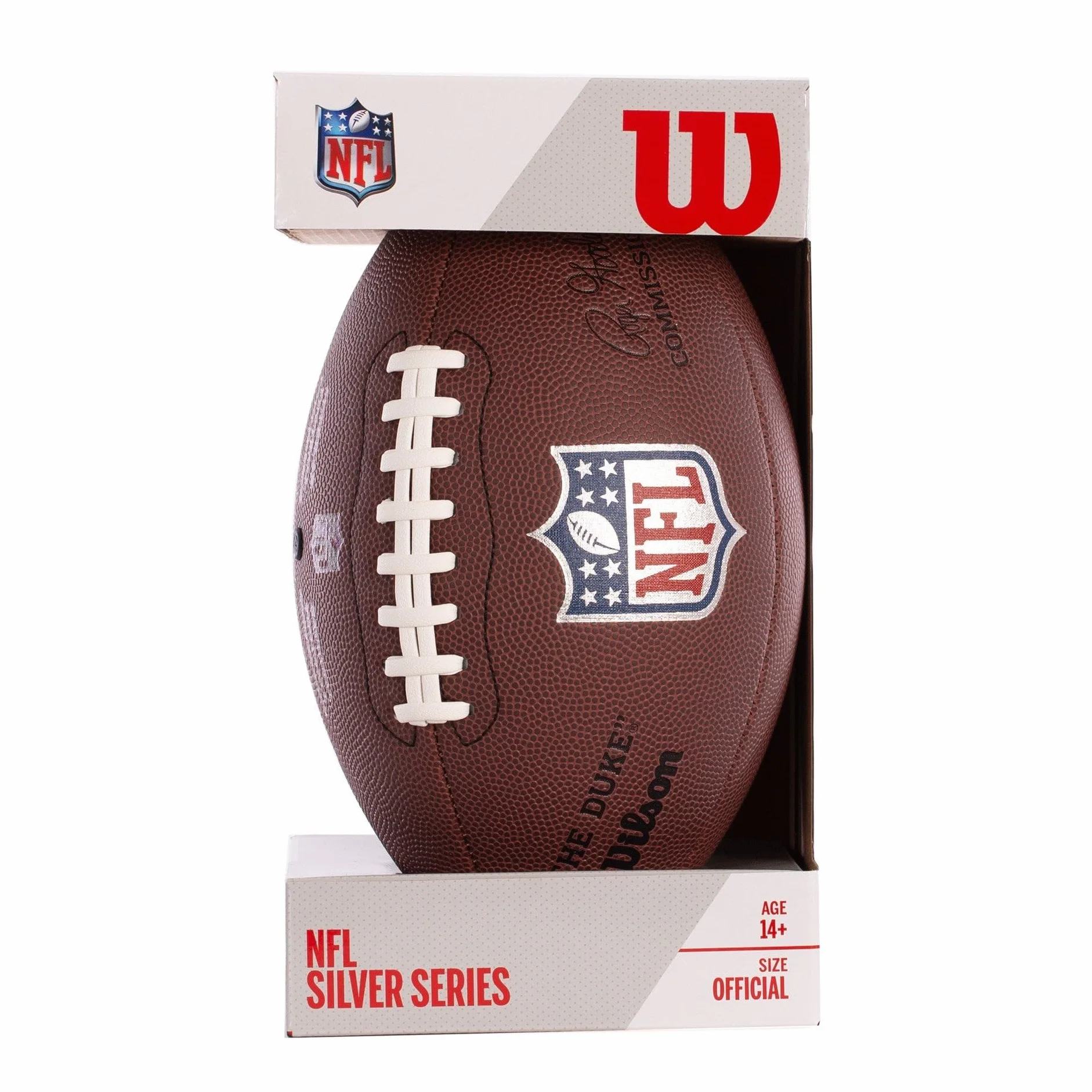 Wilson Ballon de football américain NFL Duke Réplique avec présentoir