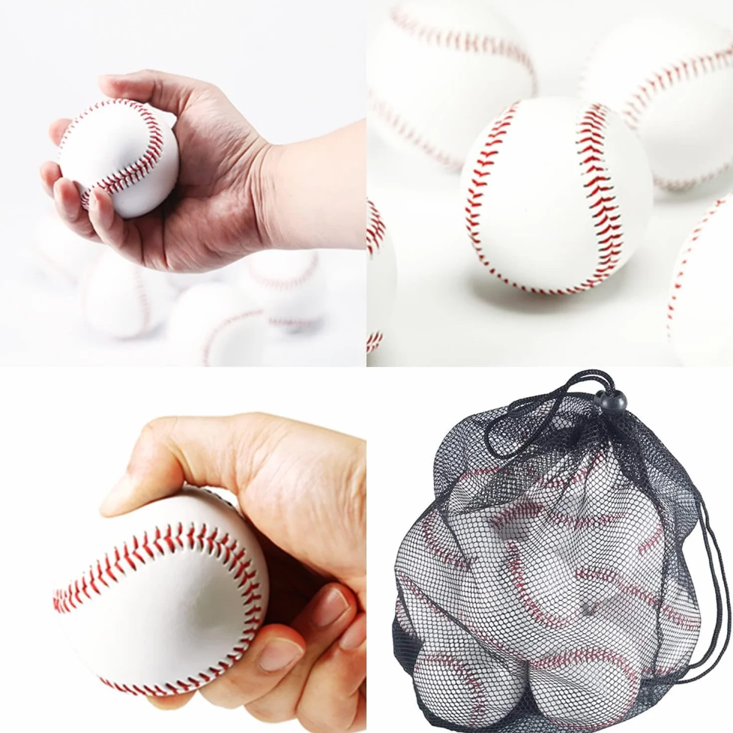 Tebery Lot de 12 Baseball Official League Taille Officielle Softball Jeu de Loisirs
