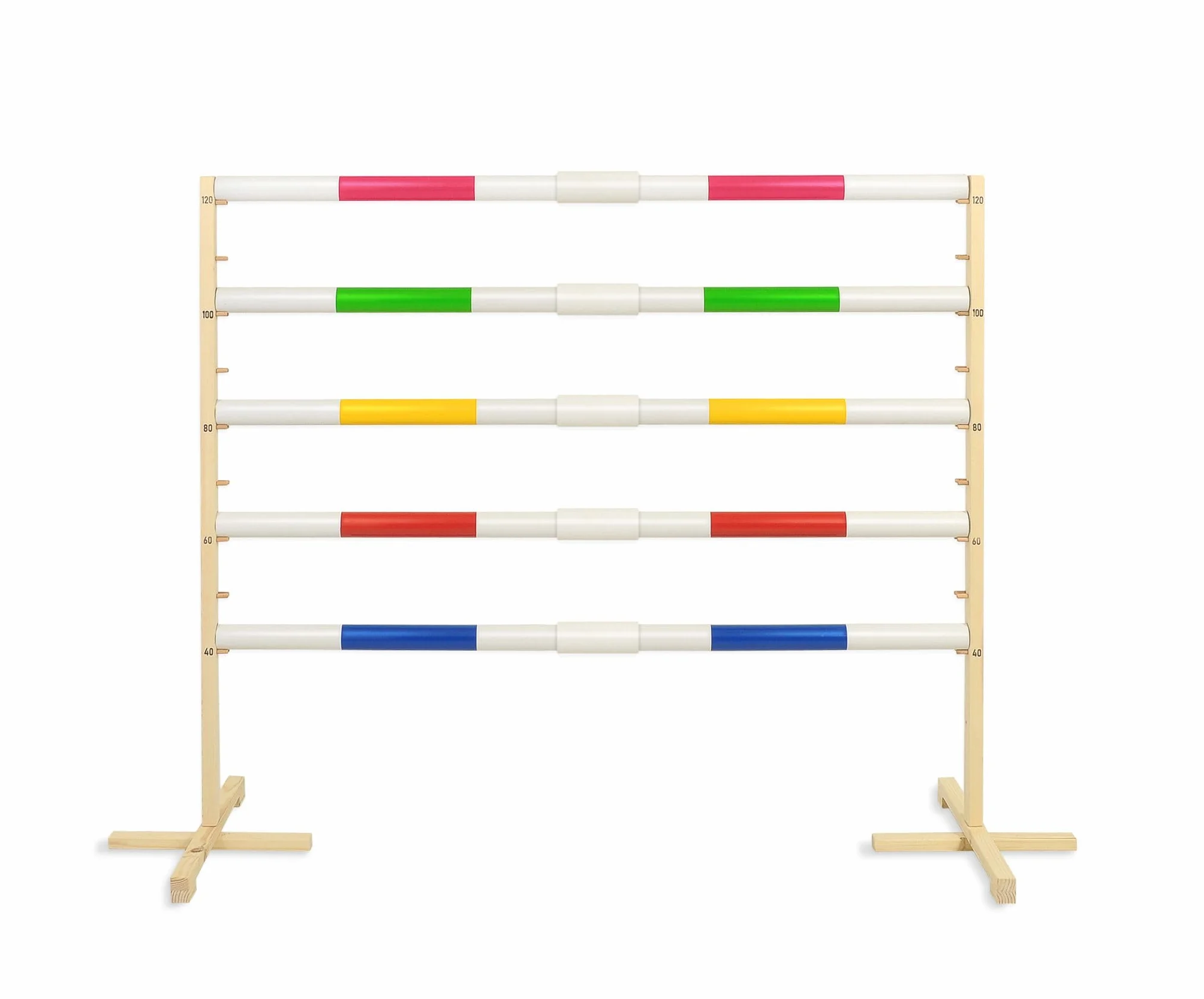 Hobby Horse Obstacle de Saut 160 cm avec Deux Faisceaux 50 mm Rose