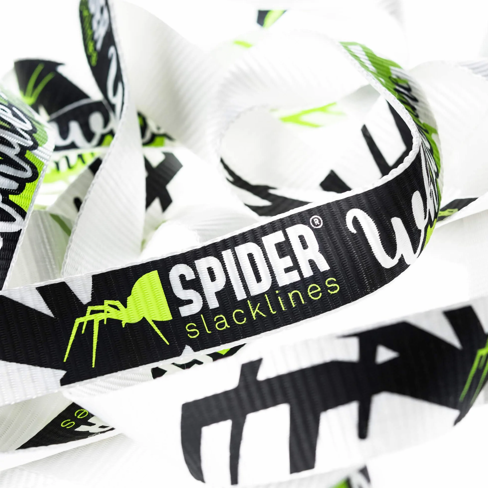 Slackline Kit White Line Tendeur à Poignée Ergonomique Sangle 15 m