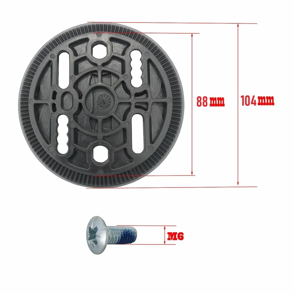 Technine UP100 Jeu de Disques de Fixation de Snowboard Noir (Paire)