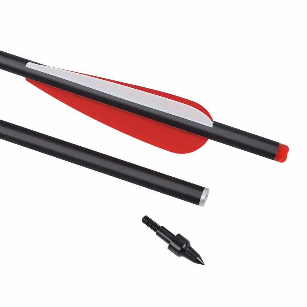 NIKA ARCHERY Flèches d'arbalète Carbone 18'' 20'' Pouces 12 pièces Chasse