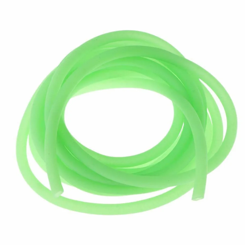 Gaine lumineuse en silicone anti-rig 2 m fil de pêche haute mer Vert