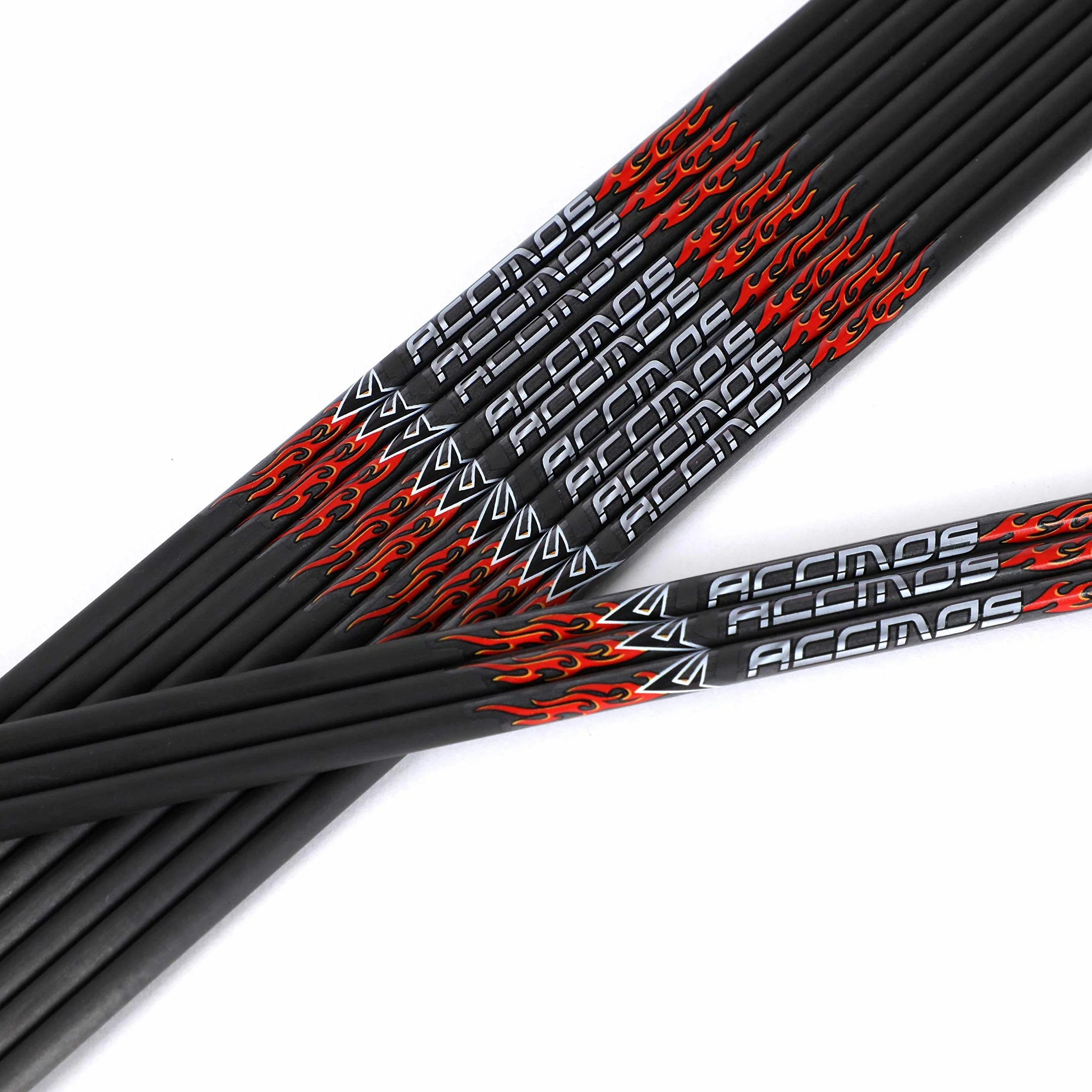 ACCMOS Spine 400 Arbres Flèche 32 Pouces Carbone DIY Tube Flèche Cible Chasse Arc à Poulies Recurve 12pcs