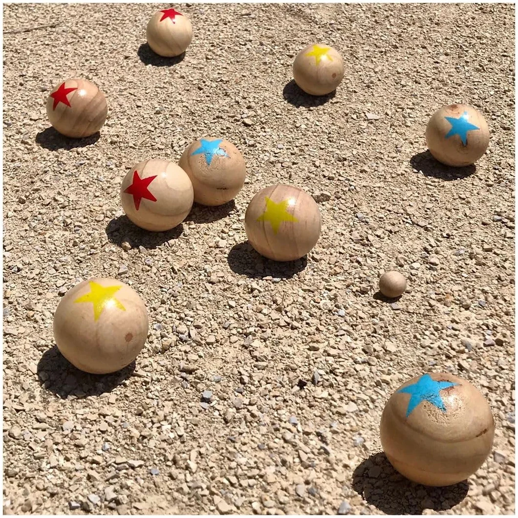 BLUE SKY 6 Boules De Pétanque Jeu de Plein Air Multicolore 2 à 6 Joueurs 22 cm x 17 cm