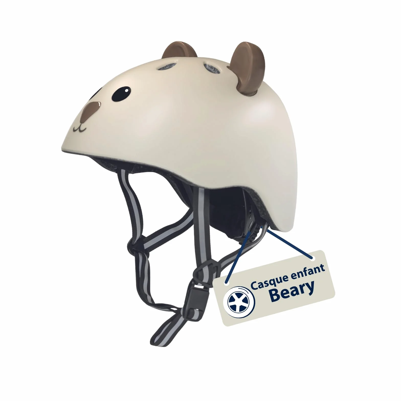 HUDORA Casque Enfants Beary XXS/XS Motif Ours pour Draisienne Trottinette Vélo