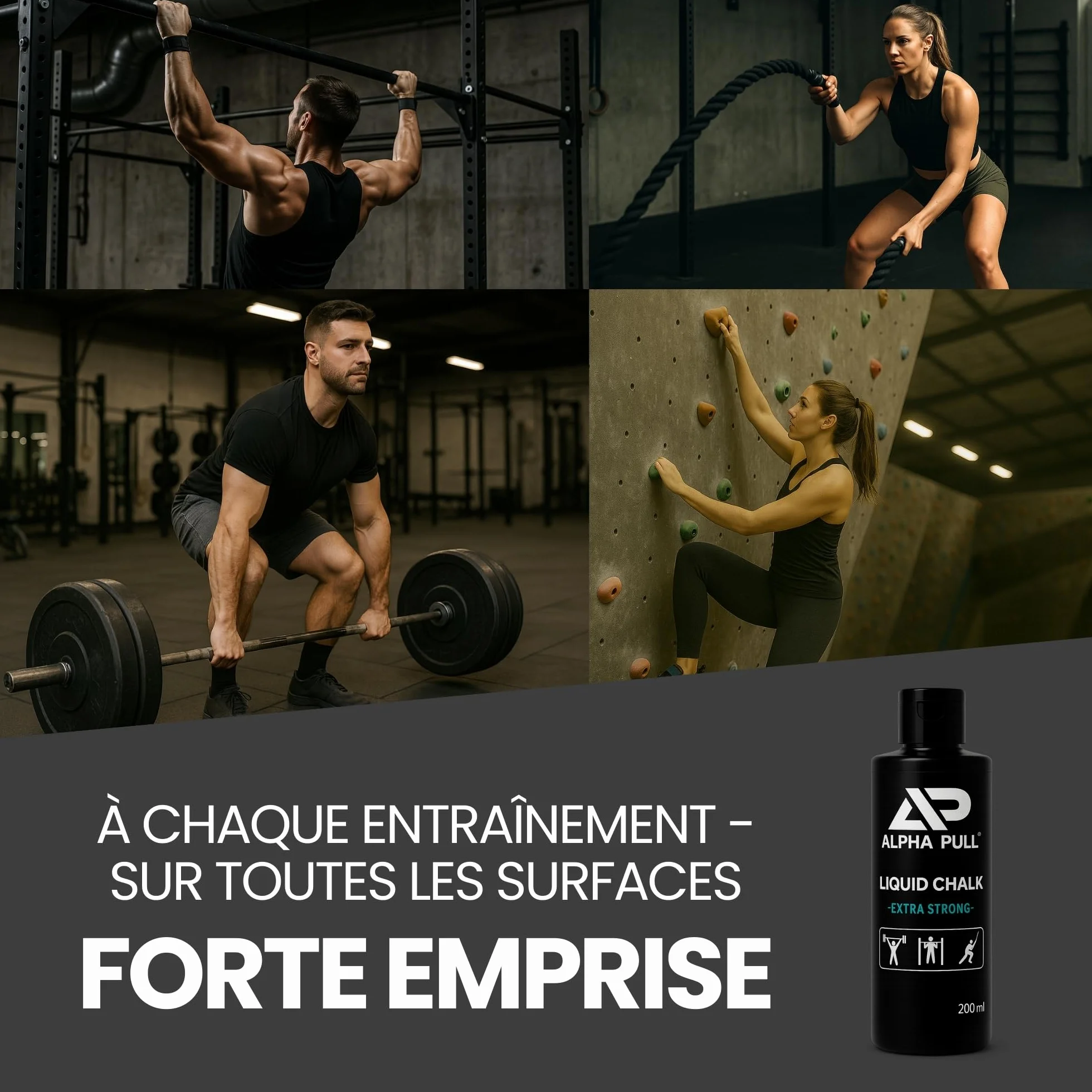 Magnesie Liquide Grip Puissant Mains Sèches Street Workout Escalade Crossfit Calisthenics Gymnastique Musculation