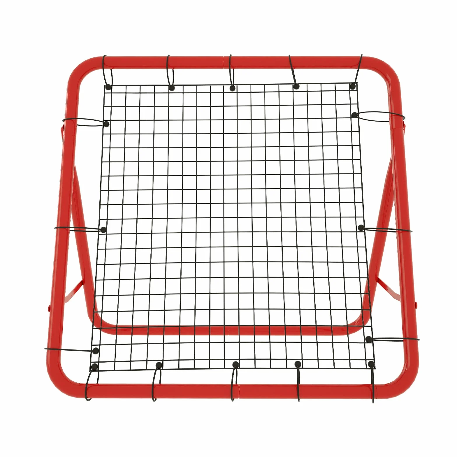XMTECH Filet de rebond de but de football réglable 100 x 100 x 65 cm Rouge