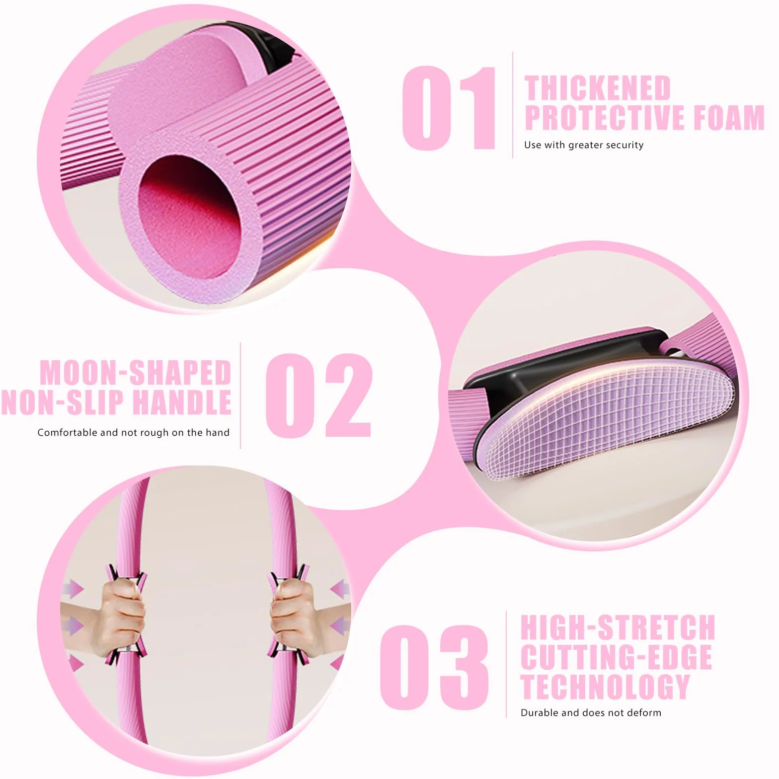 Kit de Pilates 13 Pièces, Ensemble d'Anneau de Pilates avec Ballon de Yoga, Bande de Résistance, Ceinture de Yoga, Chaussettes de Poignée