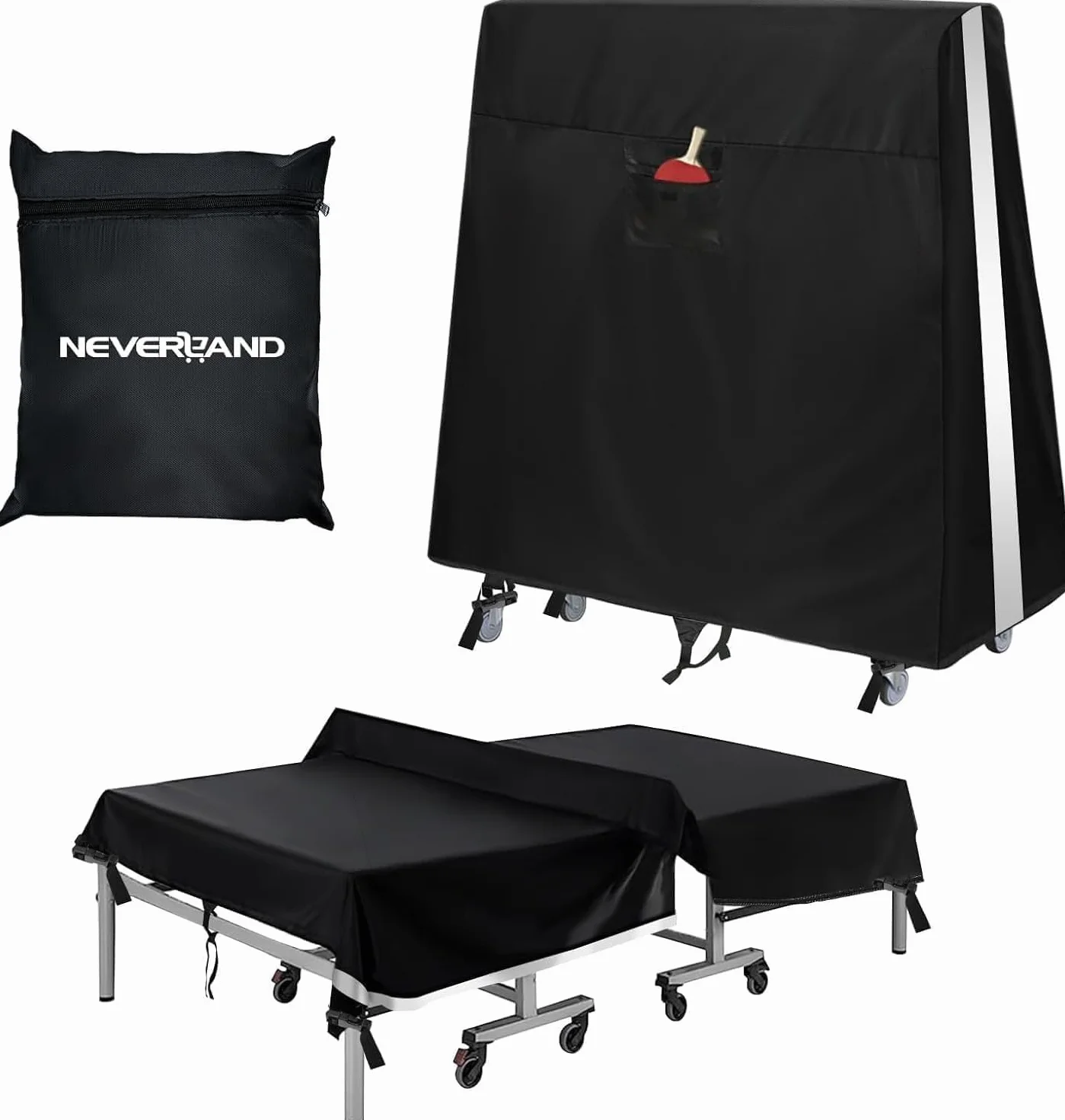 NEVERLAND Housse de Table de Ping-Pong Imperméable 165x70x185 cm Protection Extérieur Intérieur