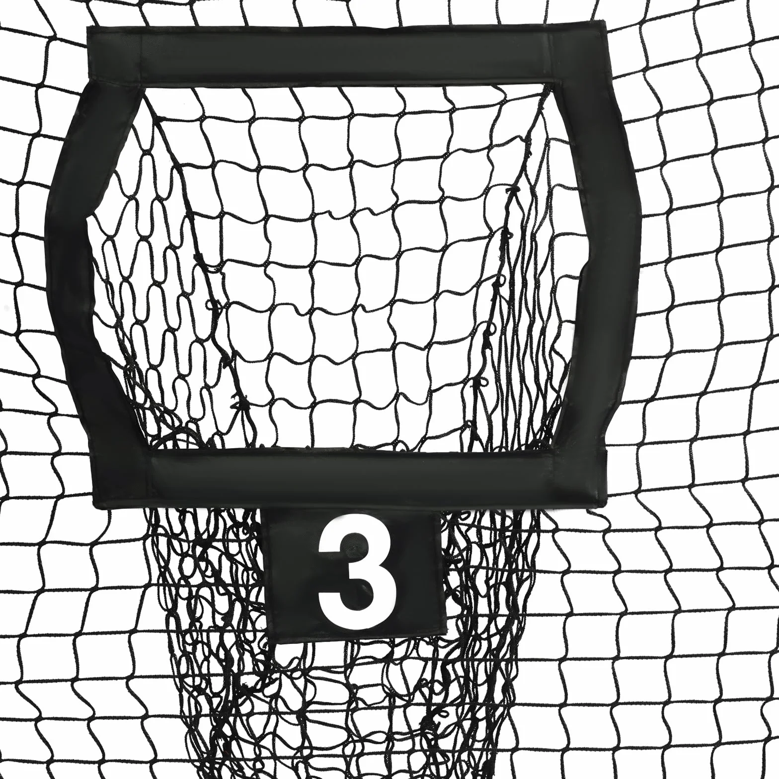 Filet de rugby 2,13 x 2,13 m avec 5 poches cibles Noir