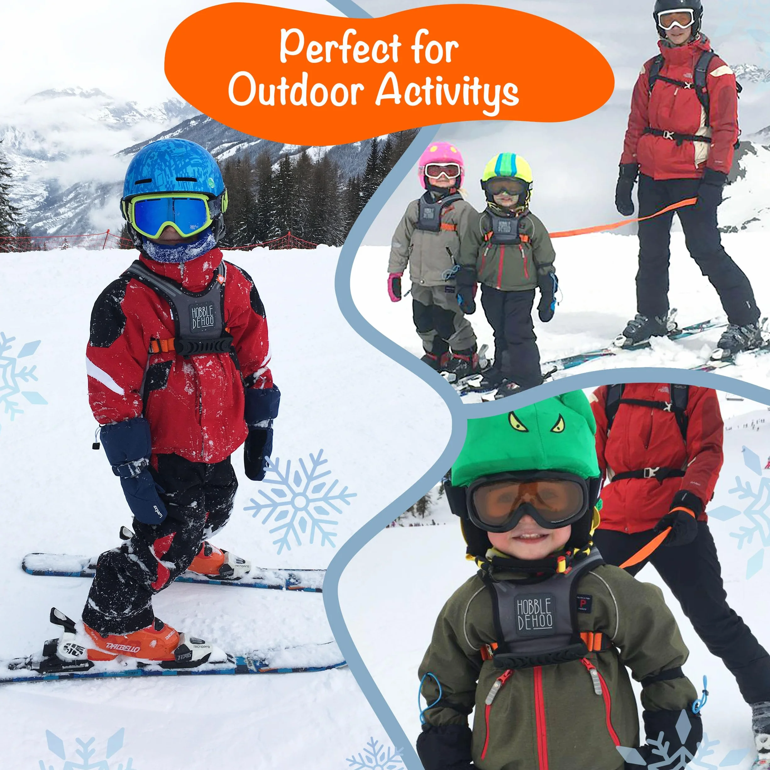 Harnais de ski pour enfants - Harnais d'entraînement de ski et snowboard