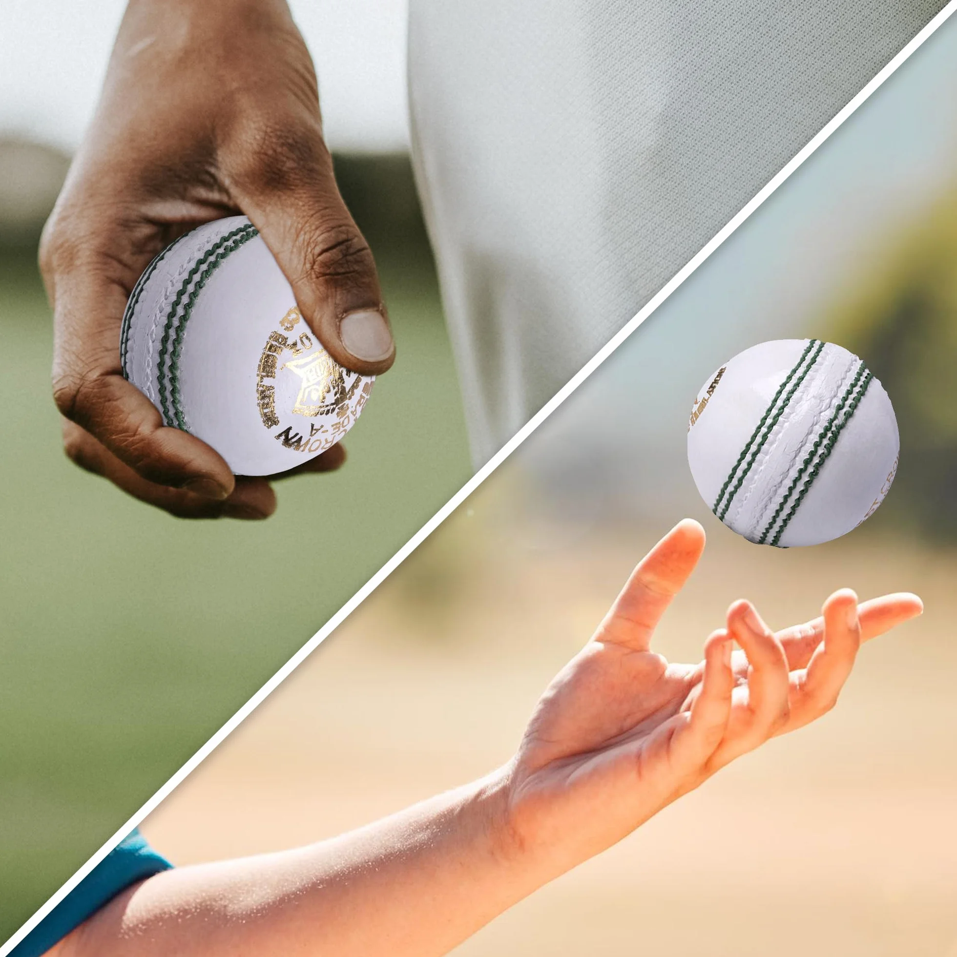 Zipper Junior Cricket Ball 4.75oz Hand-Stitched Leather Youth Cricket Balls
