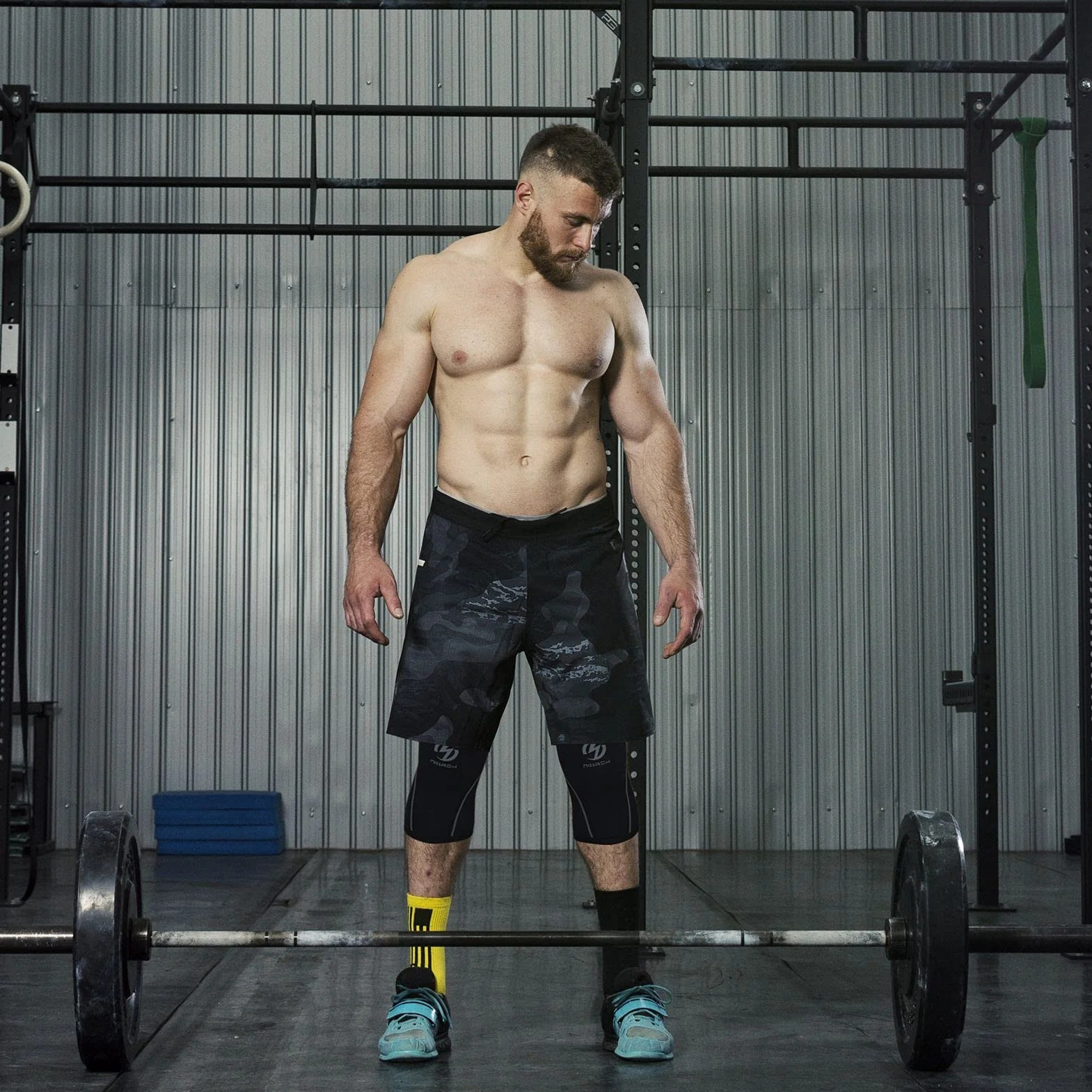 Genouillère Néoprène 7 mm Compression XL Noir pour CrossFit Haltérophilie Powerlifting