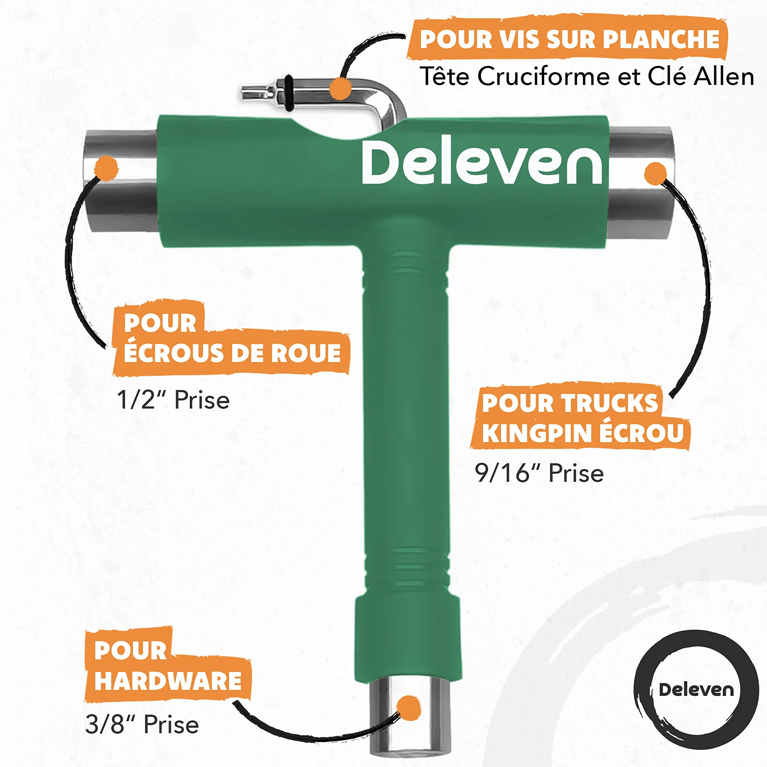 Jart Skateboard Tool T Tool Longboard Clé Allen Roller Outil de Skate