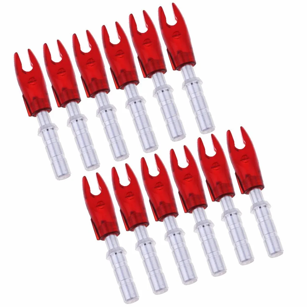 Encoches de Précision en Plastique pour Arbre de Flèche ID 4.2mm - 12 Pièces