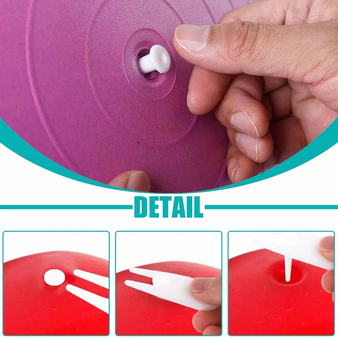 Kit De Remplacement Pour Ballon De Yoga, Bouchons Pour Ballon Gonflable, Exercise Ball Air Plug (2 Tailles)