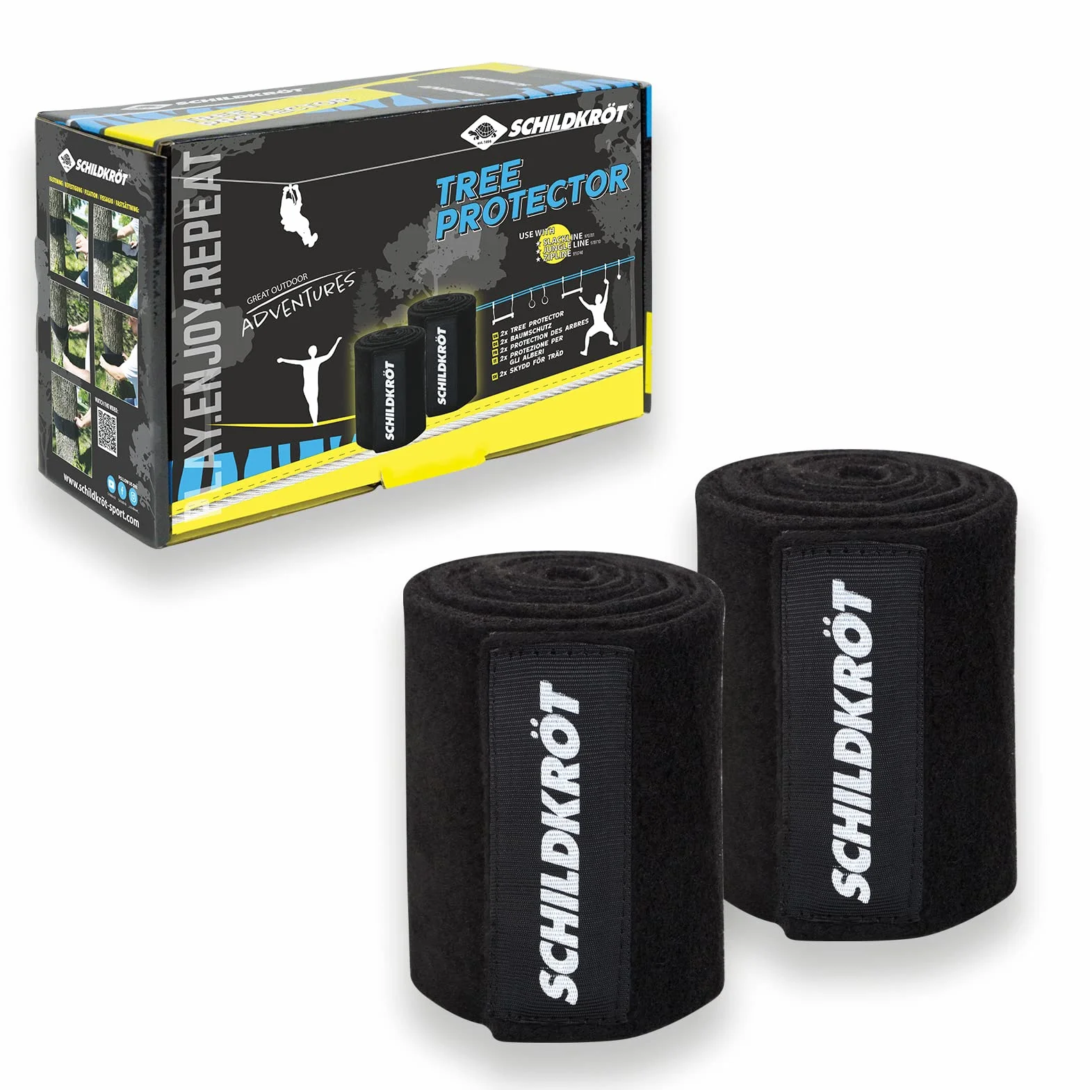Schildkröt Protection d'arbre pour Slackline, Jungle Line, Zipline, Set Complet XXL
