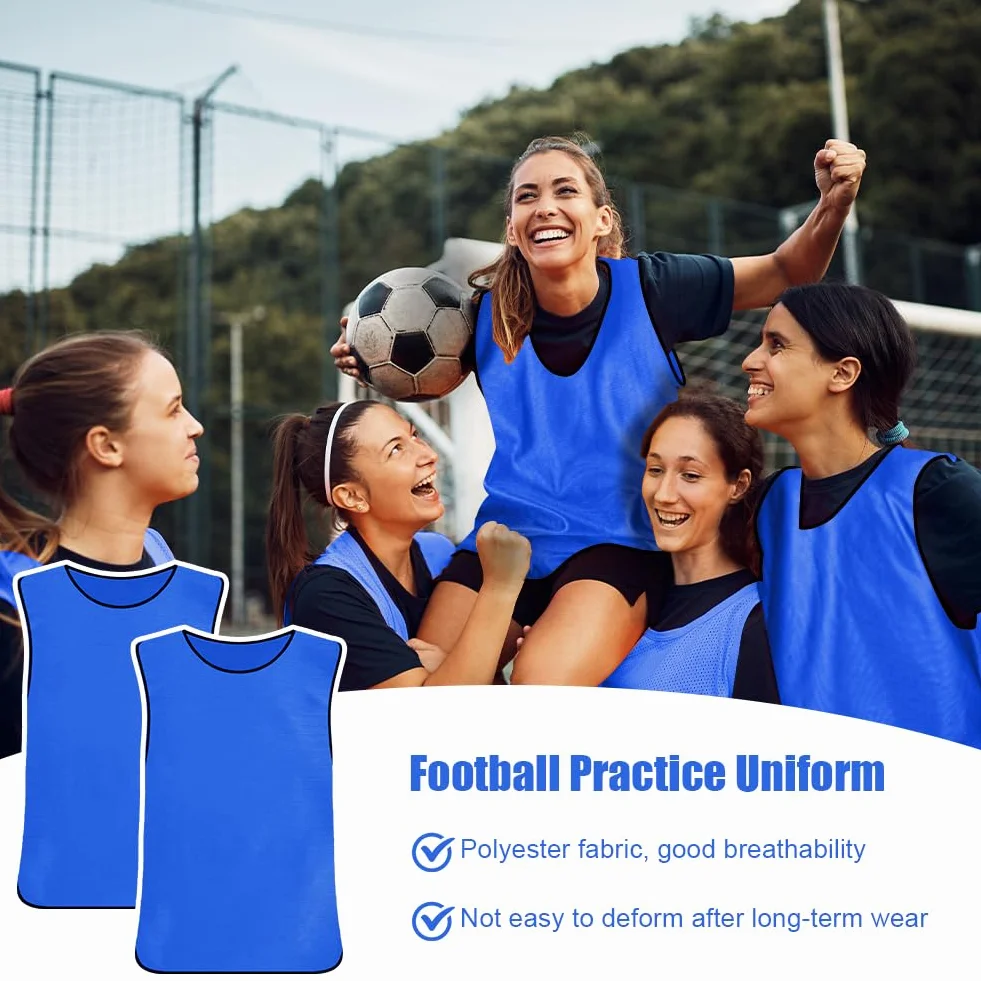 Chasubles d'Entraînement Sport Adulte/Enfant, Gilet de Football Maille Scrimmage Training Respirant Dossard