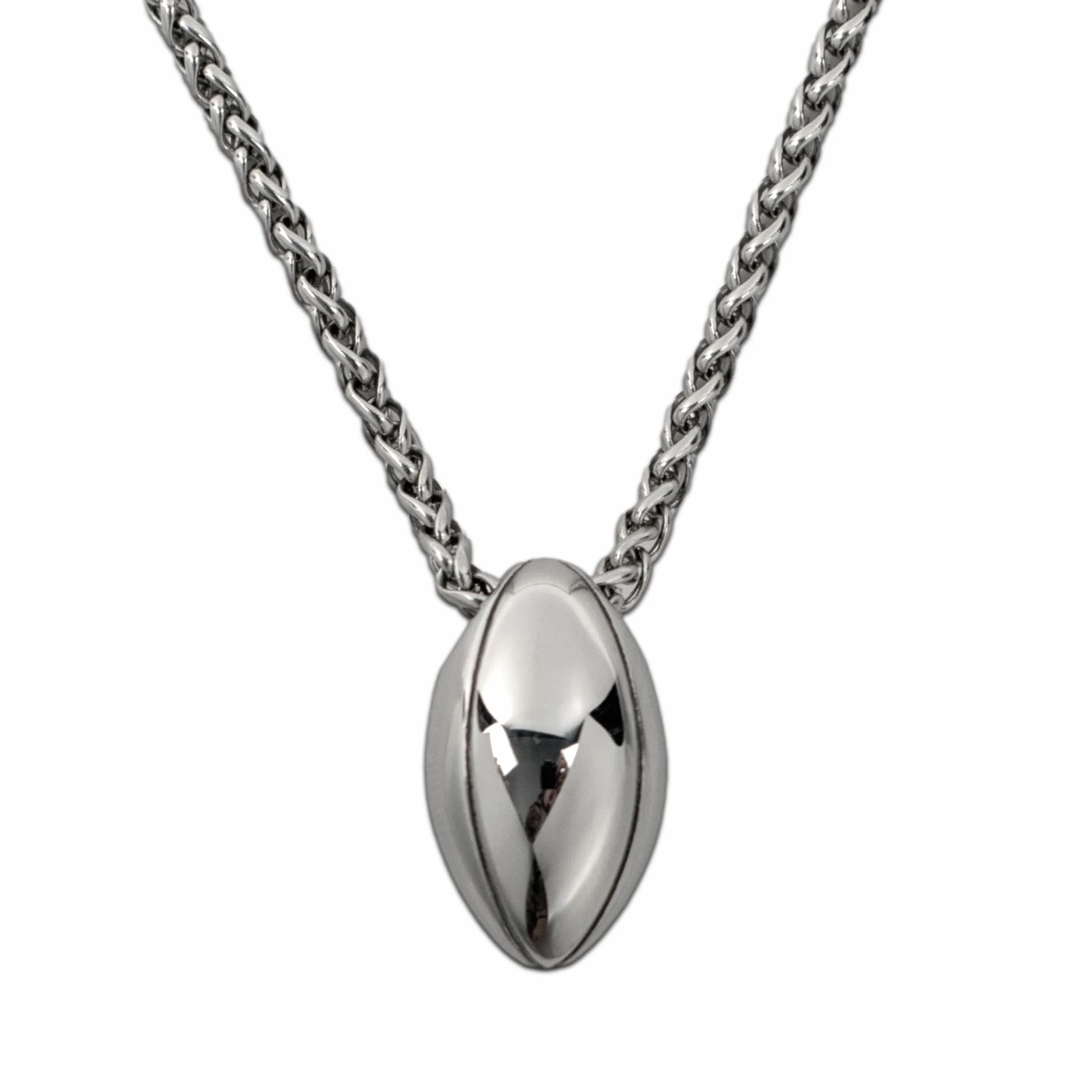 Collier Rugby Homme acier inoxydable pendentif ballon de rugby bijou accessoire