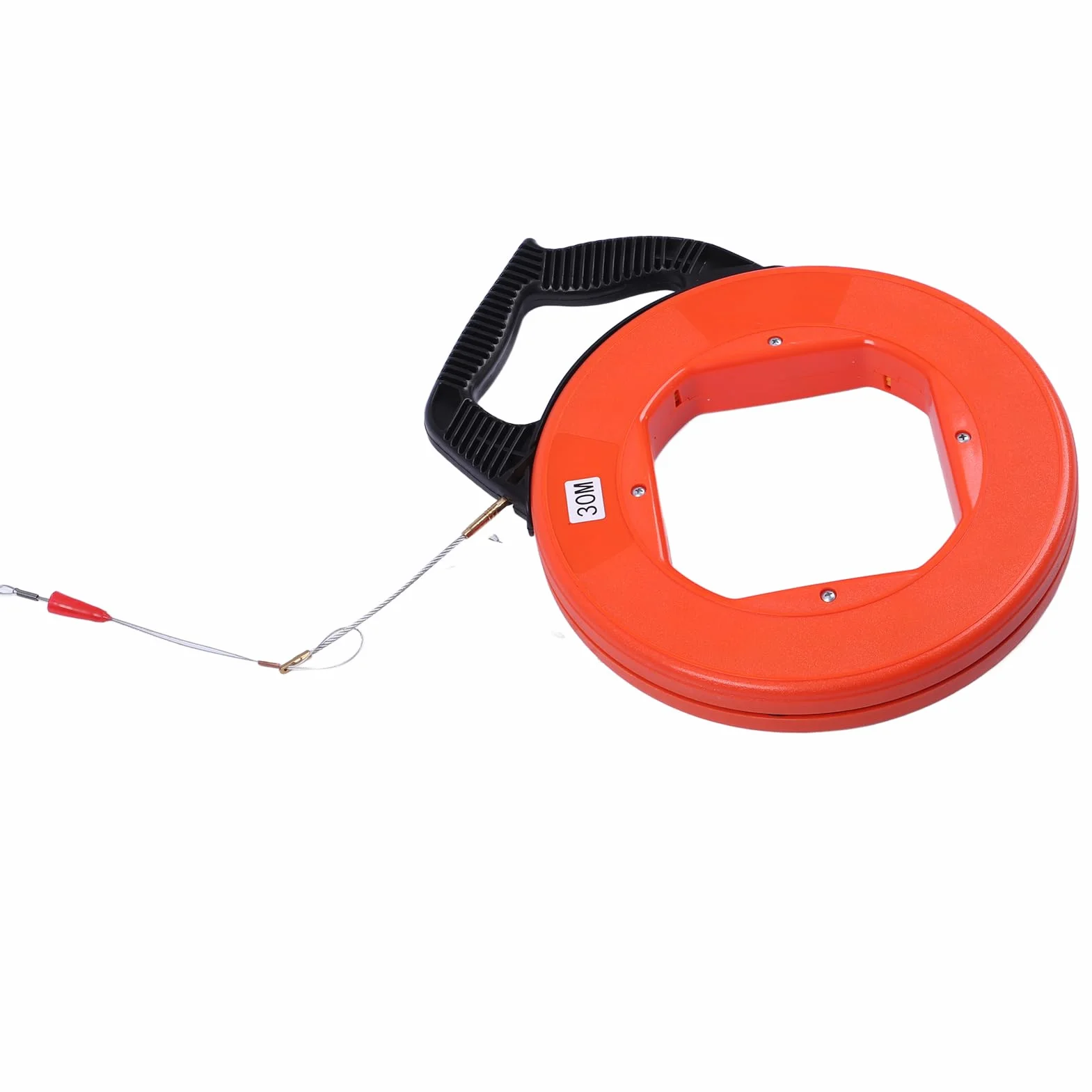 Non Conducteur Fibre de Verre Tire Fish Tape 30m Moulinet électrique Câble Outil de Traction