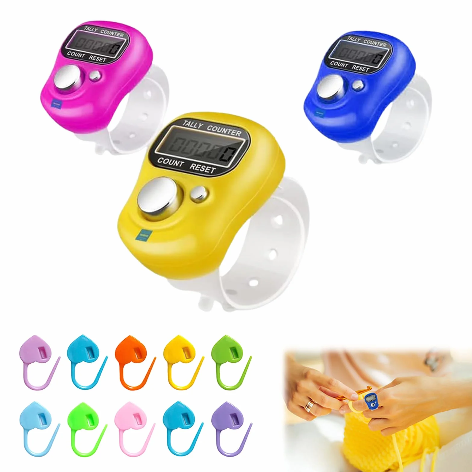 KARELLS Compteur Manuel, Compteurs de Doigts Clicker