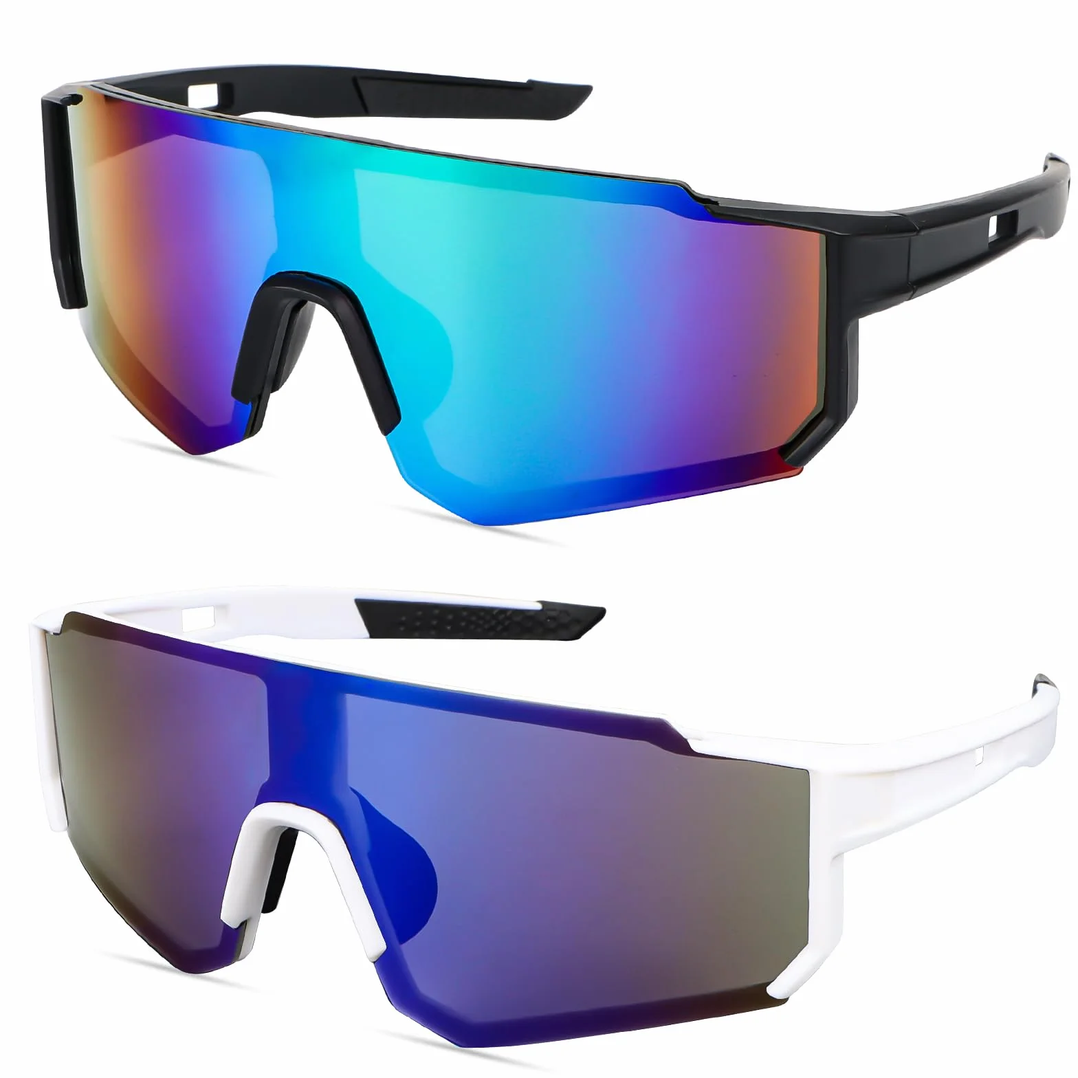 Lunettes de soleil polarisées UV 400 Coupe-vent Lot de 2