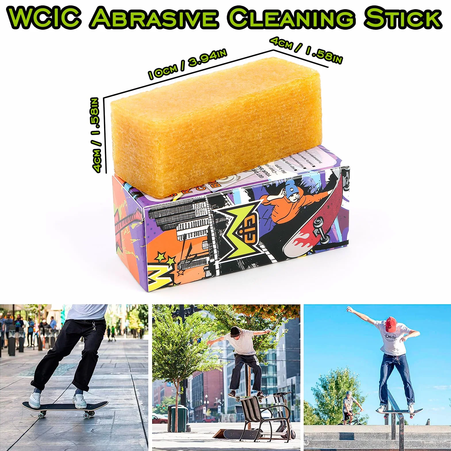 Skateboard Grip Tape Cleaner Rubber Abrasive Cleaning Stick Accessoires de Planche à Roulettes