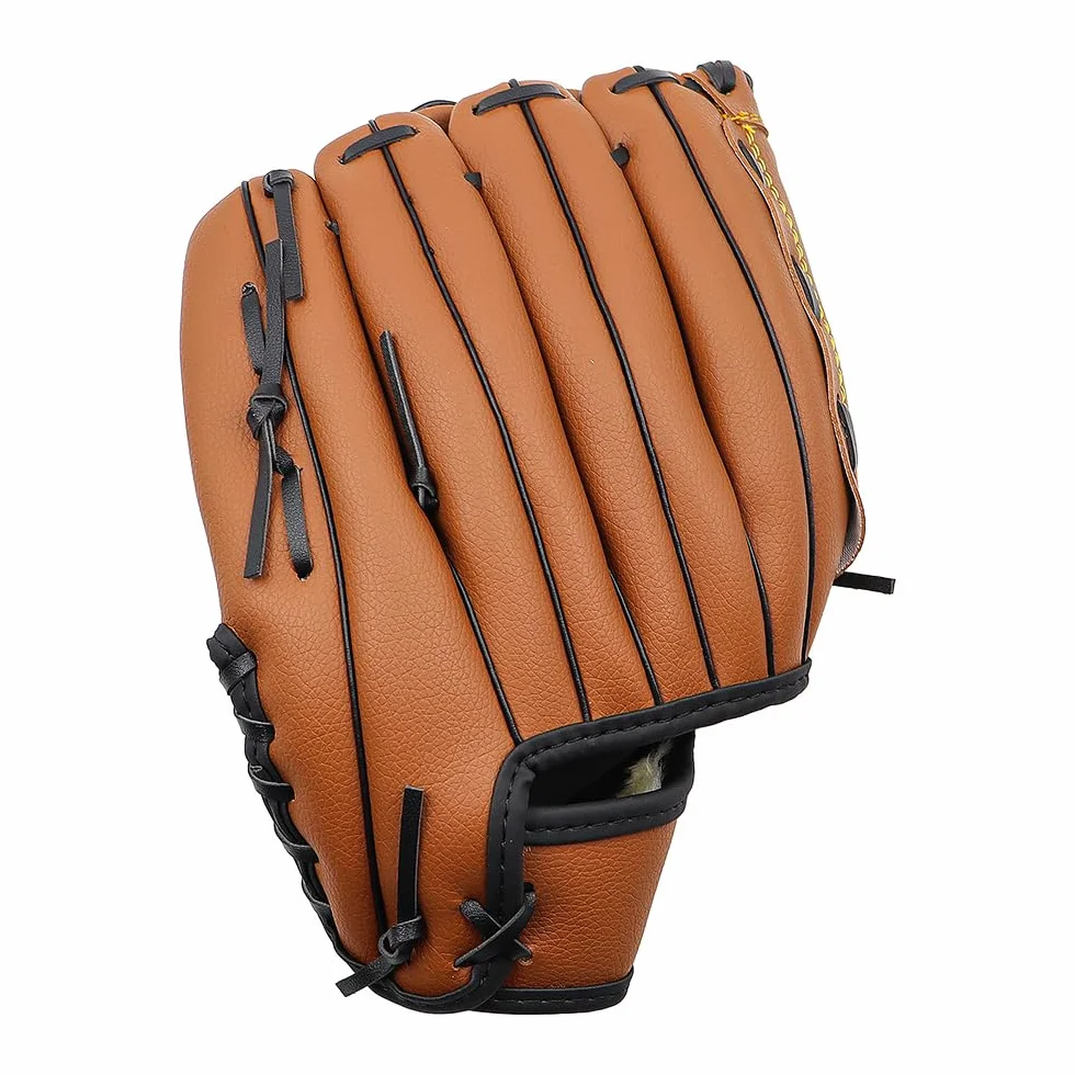 Gant de Baseball POFET en Cuir PU 11,5 Pouces Gant de Frappeur Main Gauche pour Lancer Droit