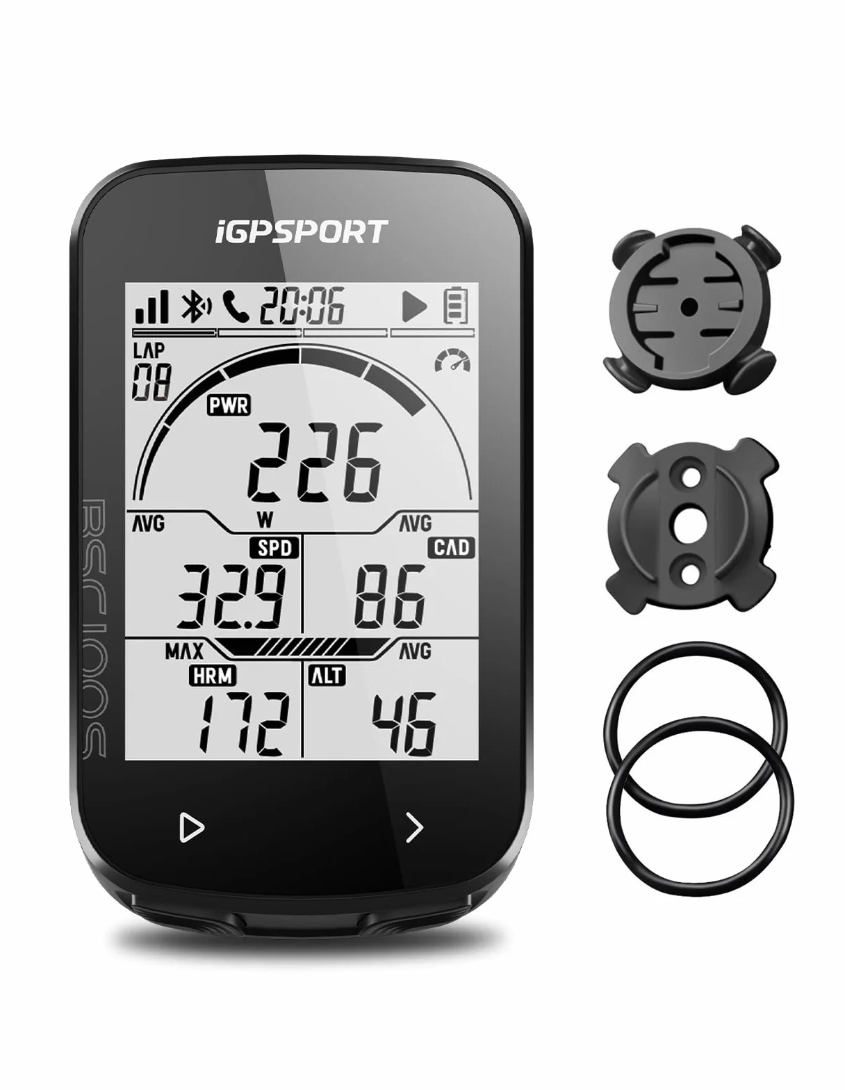 iGPSPORT BSC100S Compteur Velo GPS sans Fil, Écran 2,6'', 40H Autonomie, IPX7