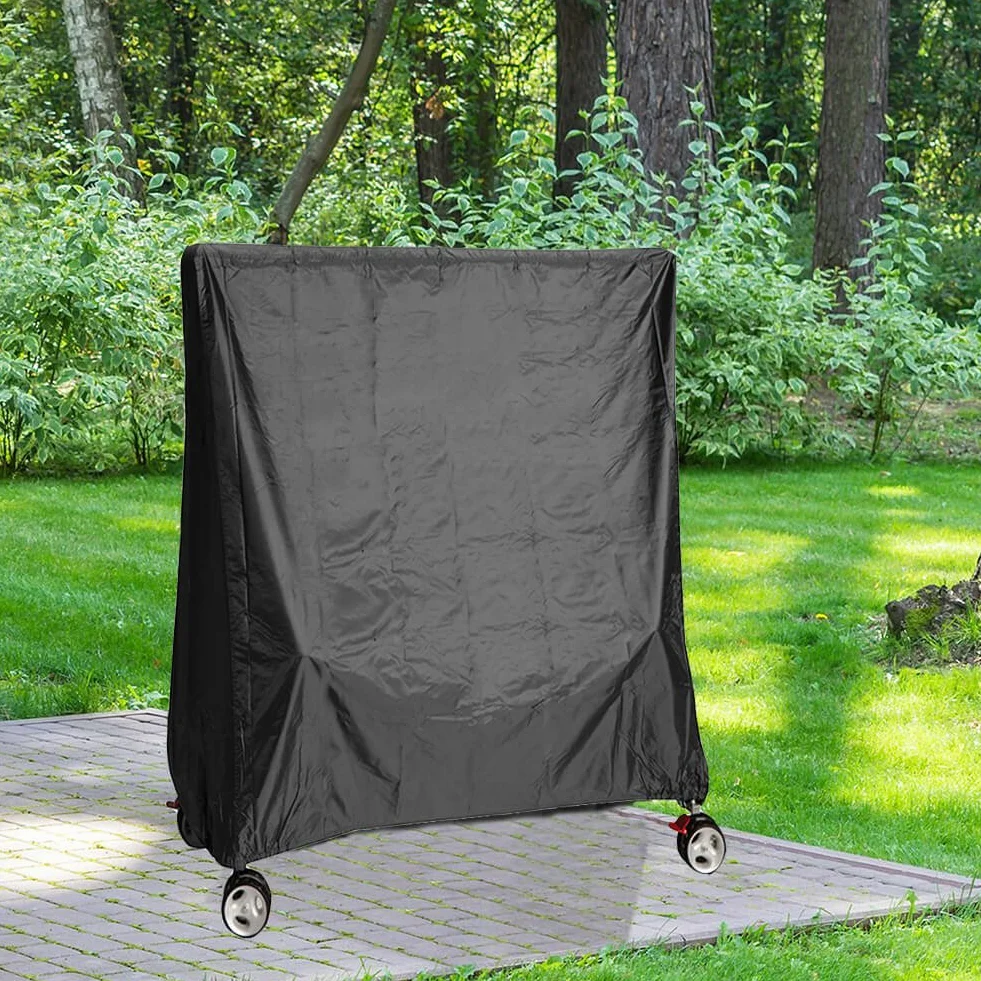 Housse Table Ping Pong Imperméable UV Protection 165x70x185 cm Noir
