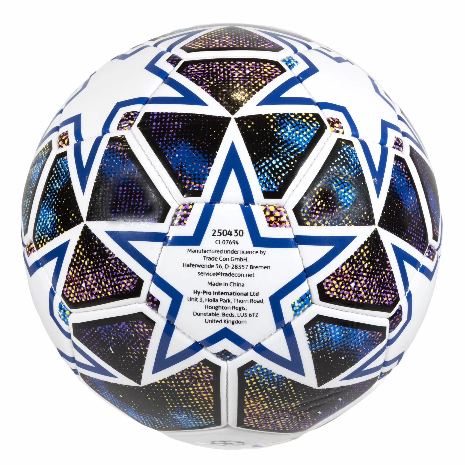 Ballon de Football Hy-Pro UEFA Champions League Taille 5 Officiel Entraînement Match