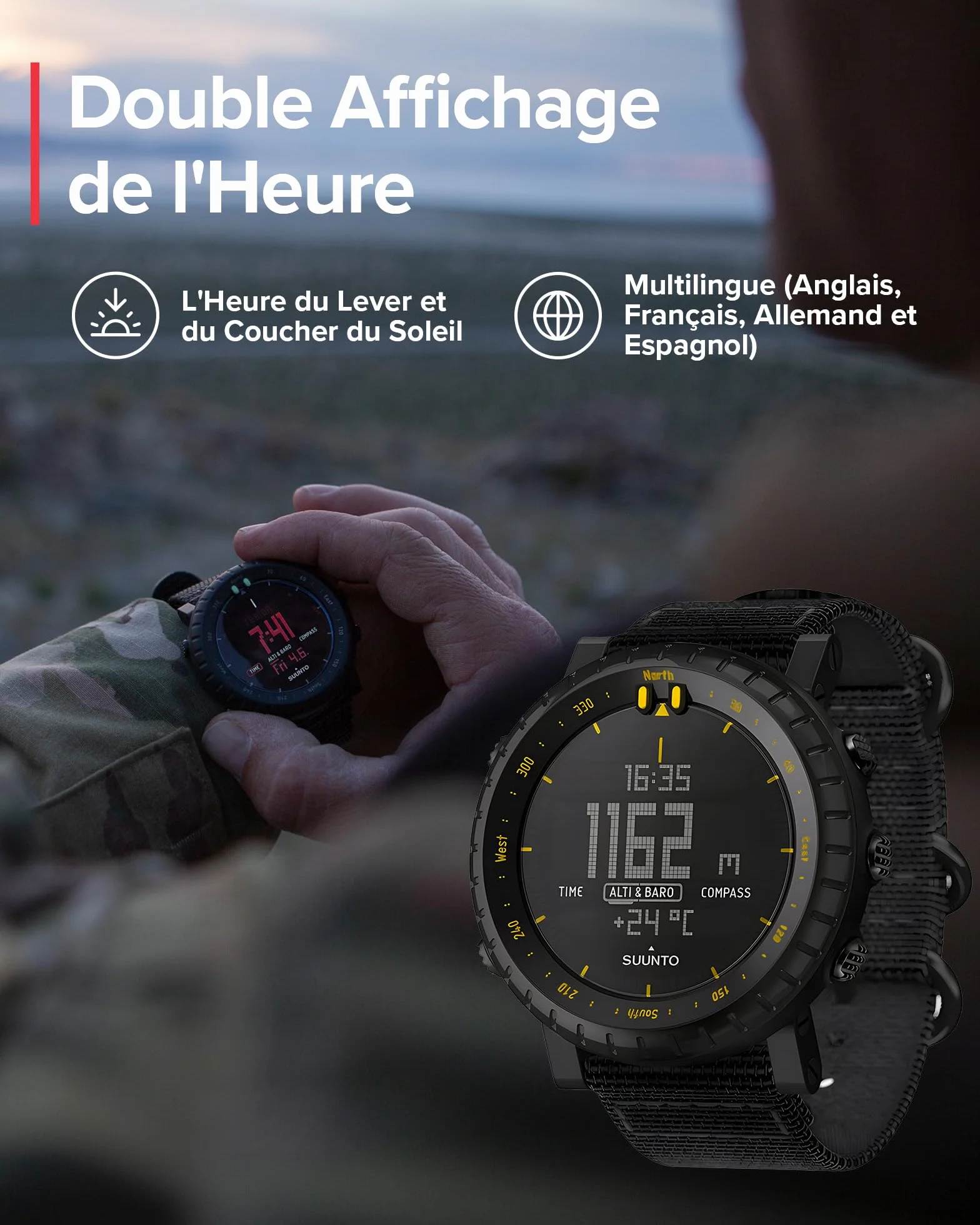 Suunto Core Montre Outdoor altimètre baromètre GPS