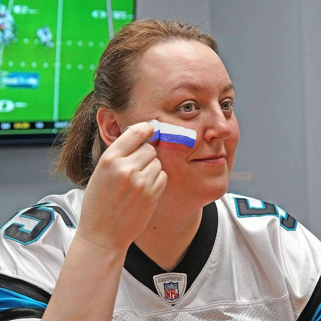 Crayon de Maquillage, Stick Tricolore - Facile à Appliquer, Idéal JO 2024