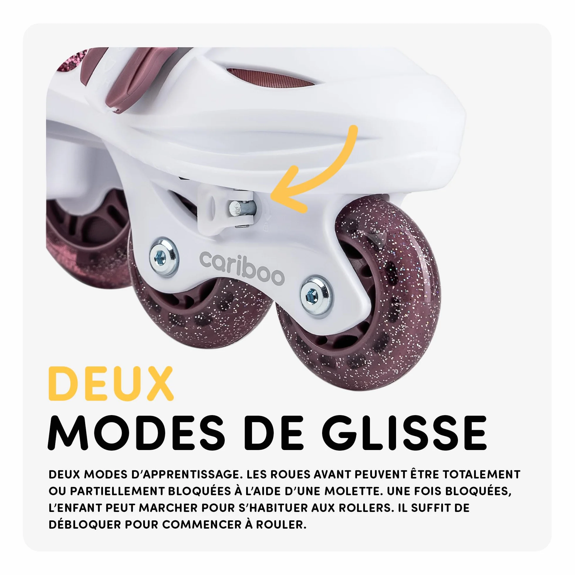 Cariboo Patins À Roulettes Enfants Taille Ajustable Rollers Débutants Roues Paillettes Ballerina