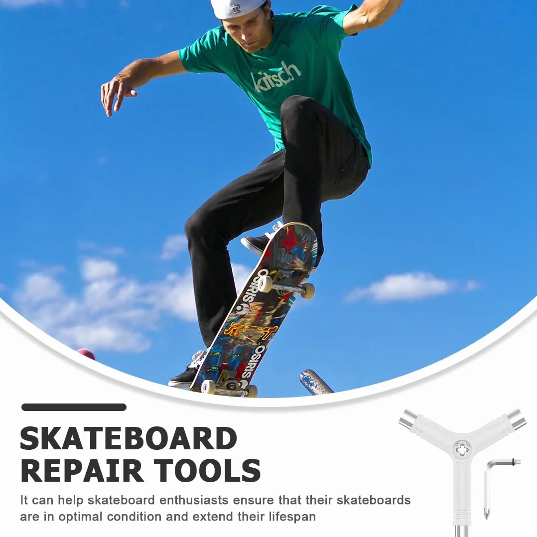 Skate Tool Skateboard Wrench Y Tool Pocket Wrench for Longboard Wheels