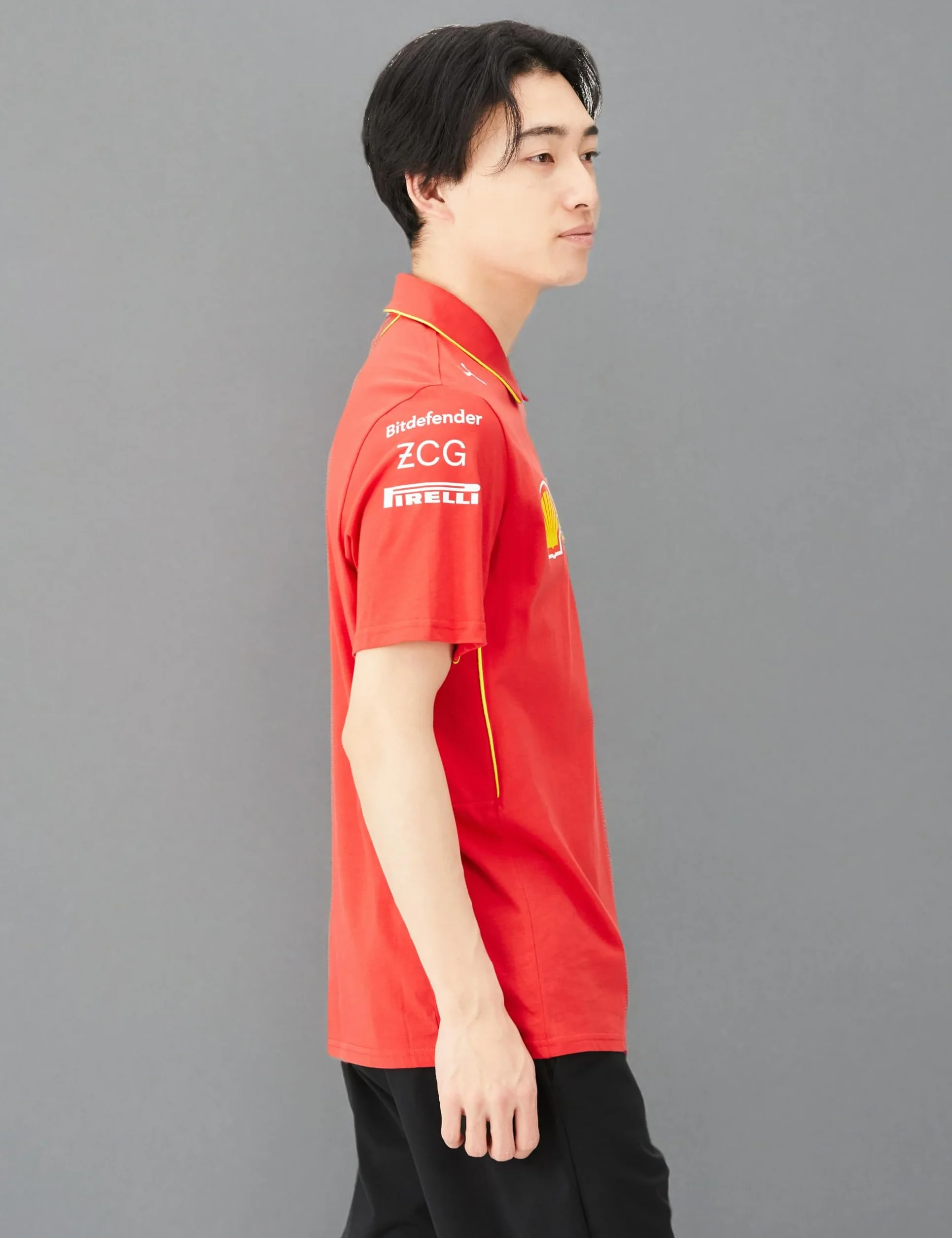 PUMA Polo Scuderia Ferrari 2024 Hommes Rouge Brûlé