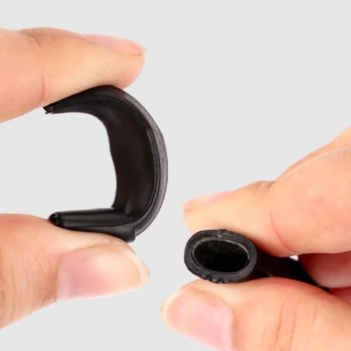 Pointes de flèche en caoutchouc de rechange 8 mm pour flèches en fibre de verre et carbone - Lot de 10 noir