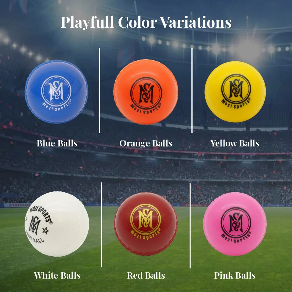 Balles de Cricket à Vent – Balle d'entraînement Souple pour Intérieur et Extérieur