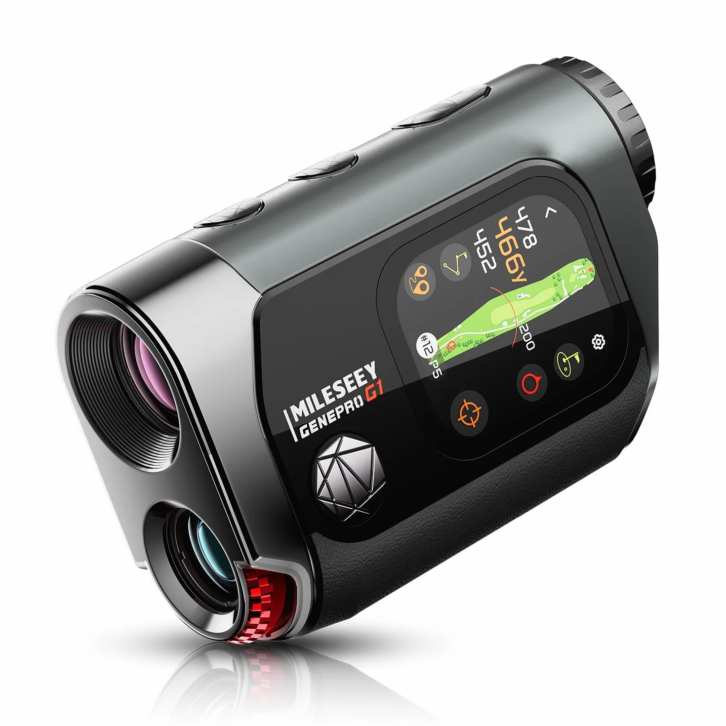 Télémètre de Golf G1 MilESEEY, Tactile & GPS avec Pente, 43000+ Courses, Verrouillage Drapeau 0.1s, 6X