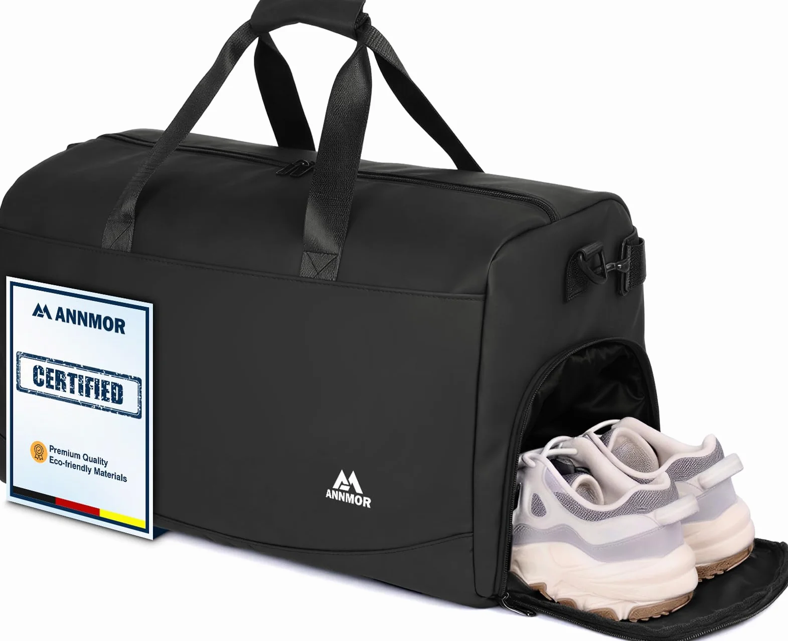 Sac de Sport Homme 57L avec Compartiment à Chaussures Séparé et Poche Imperméable