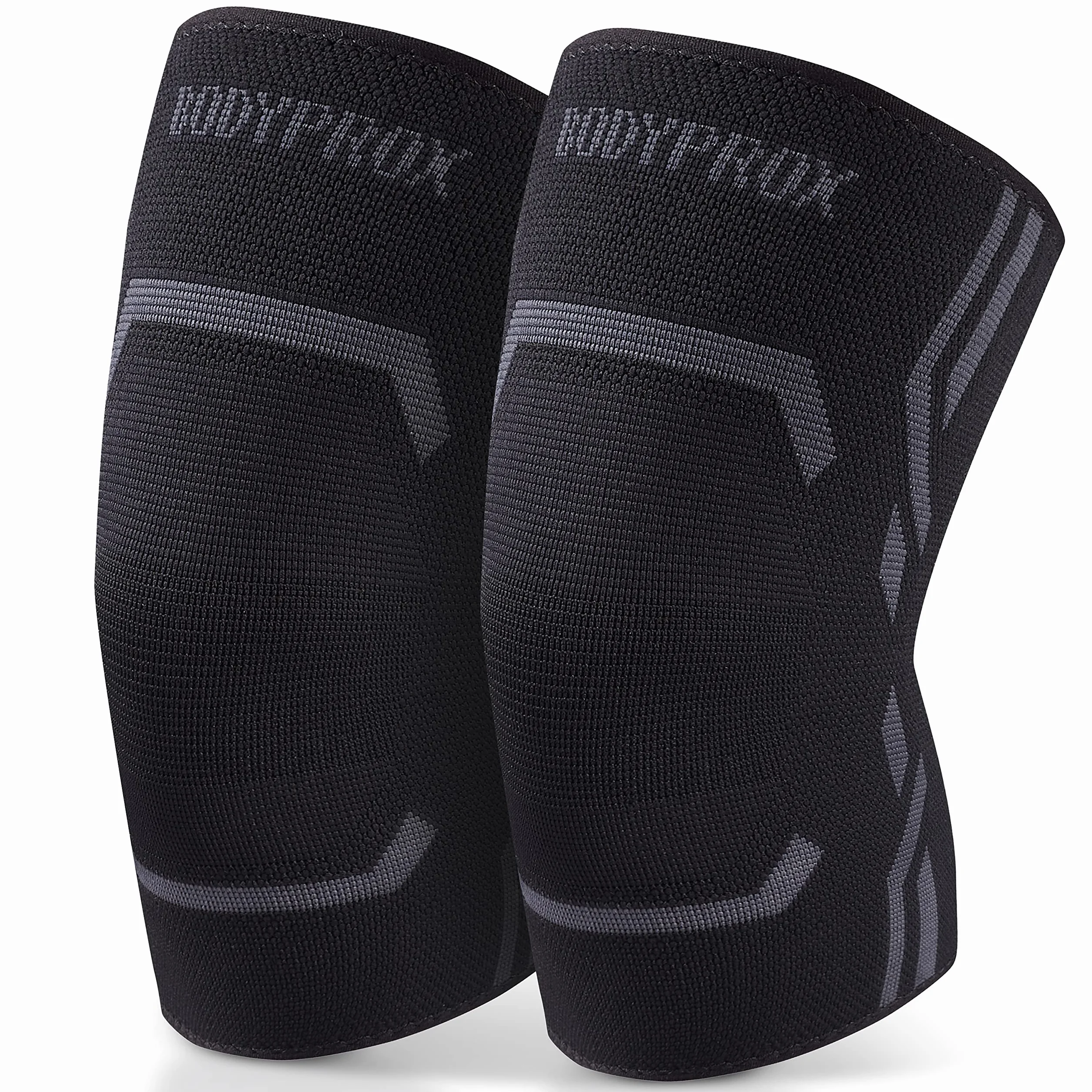 Bodyprox Lot de 2 Genouillères de Compression pour Course à Pied et Entraînement (L)