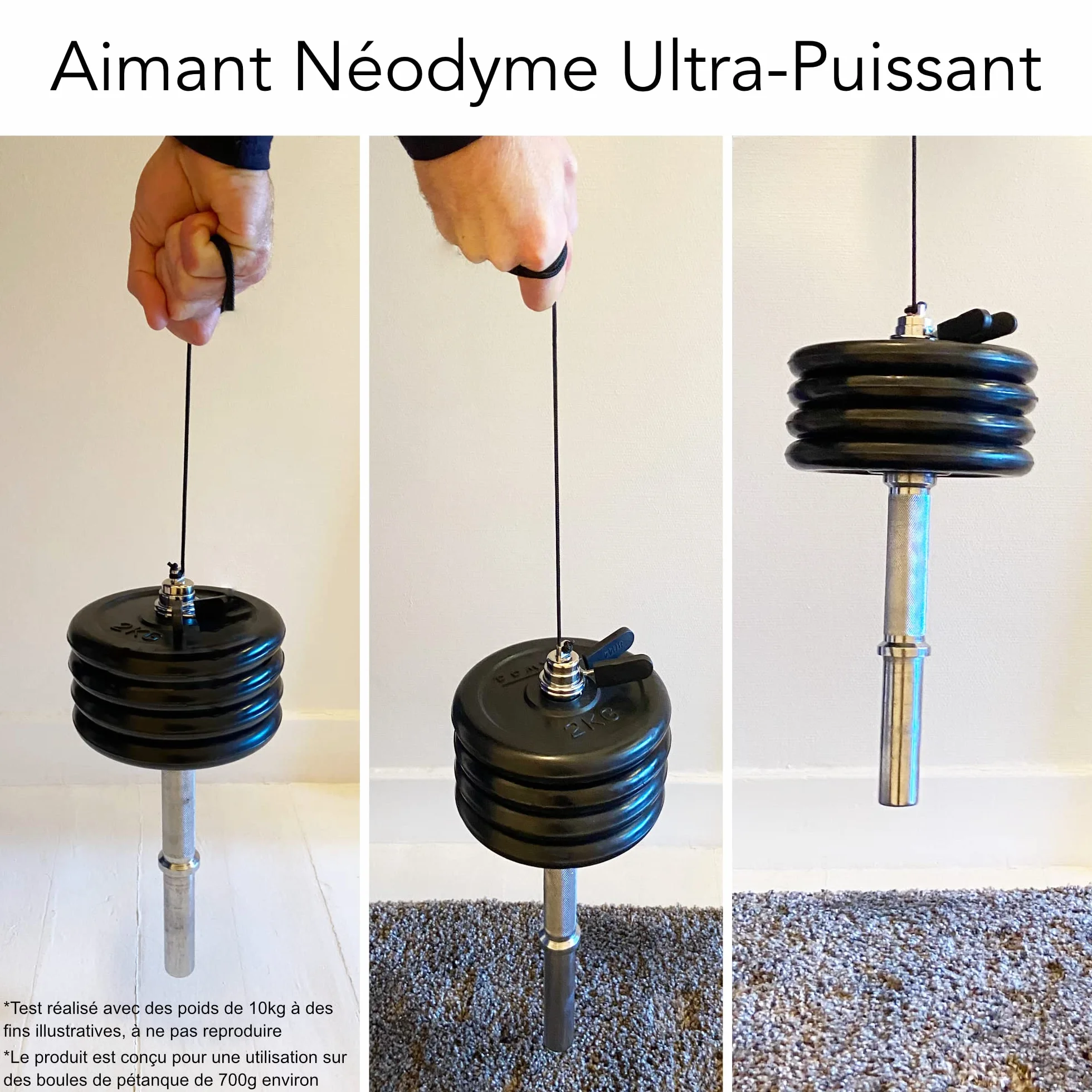Ramasse Boule de Pétanque Magnétique Premium Aimant Néodyme Ultra Puissant