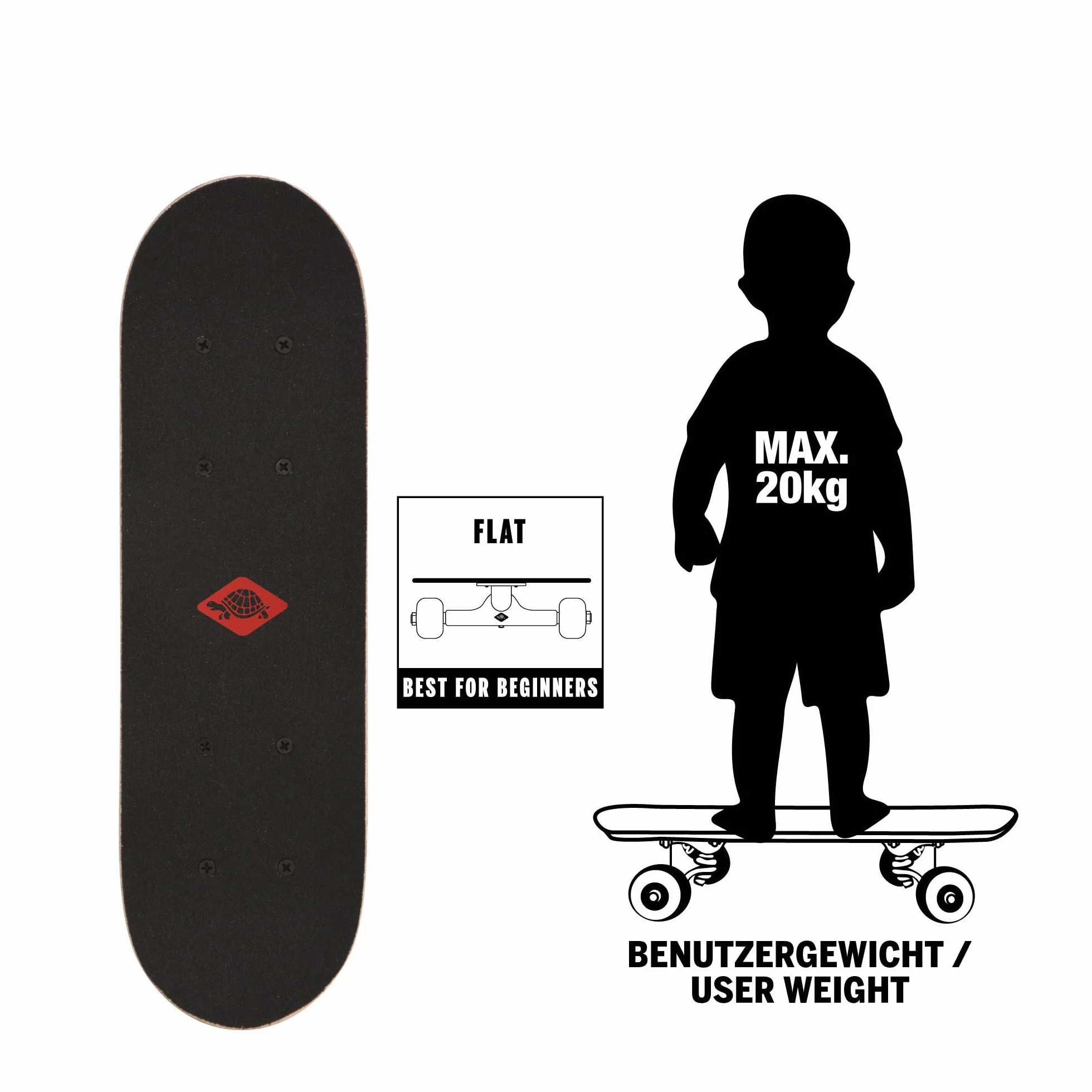 SCHILDKRÖT Mini Skateboard 17