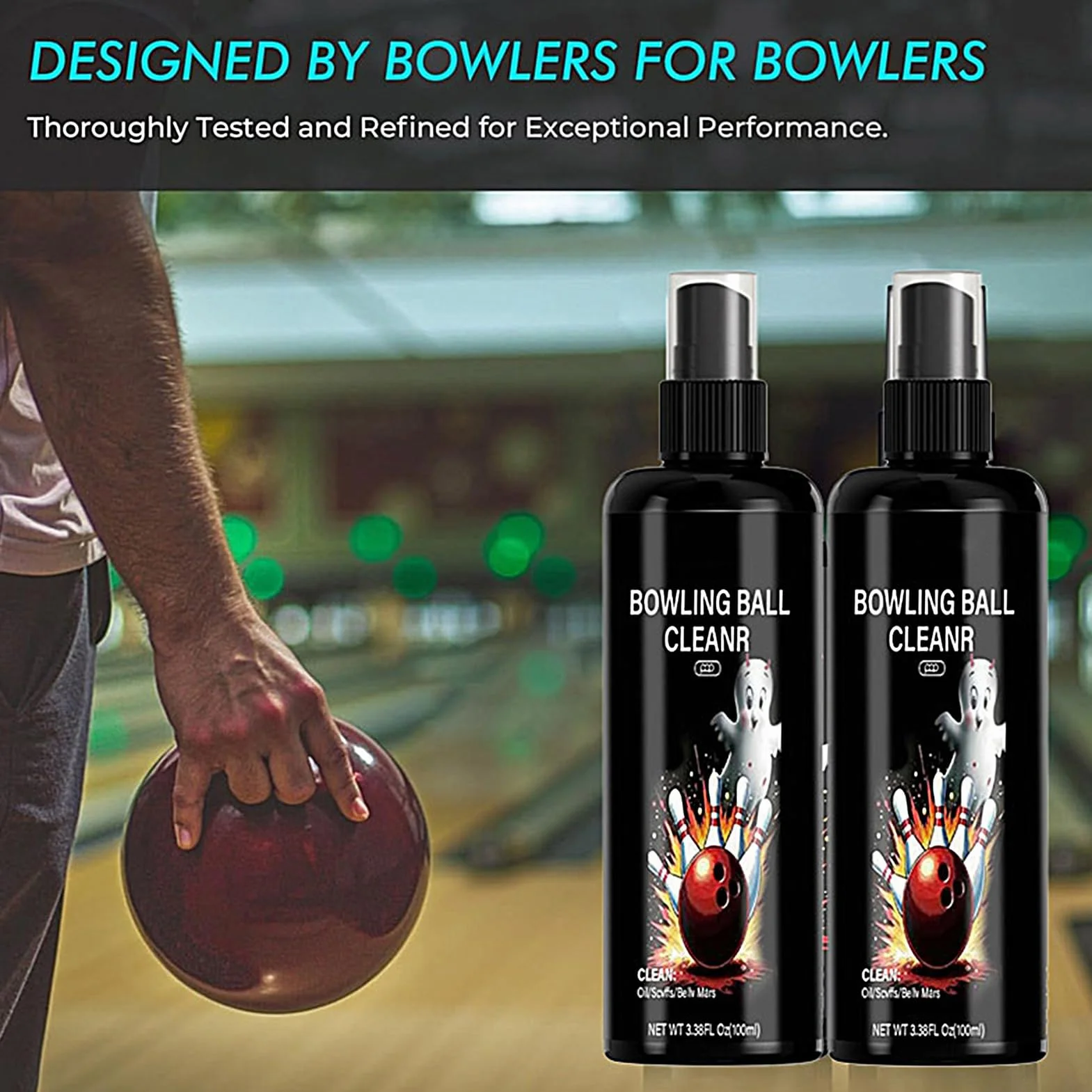 Spray Nettoyant pour Boules De Bowling, Kit de Polissage 100ml
