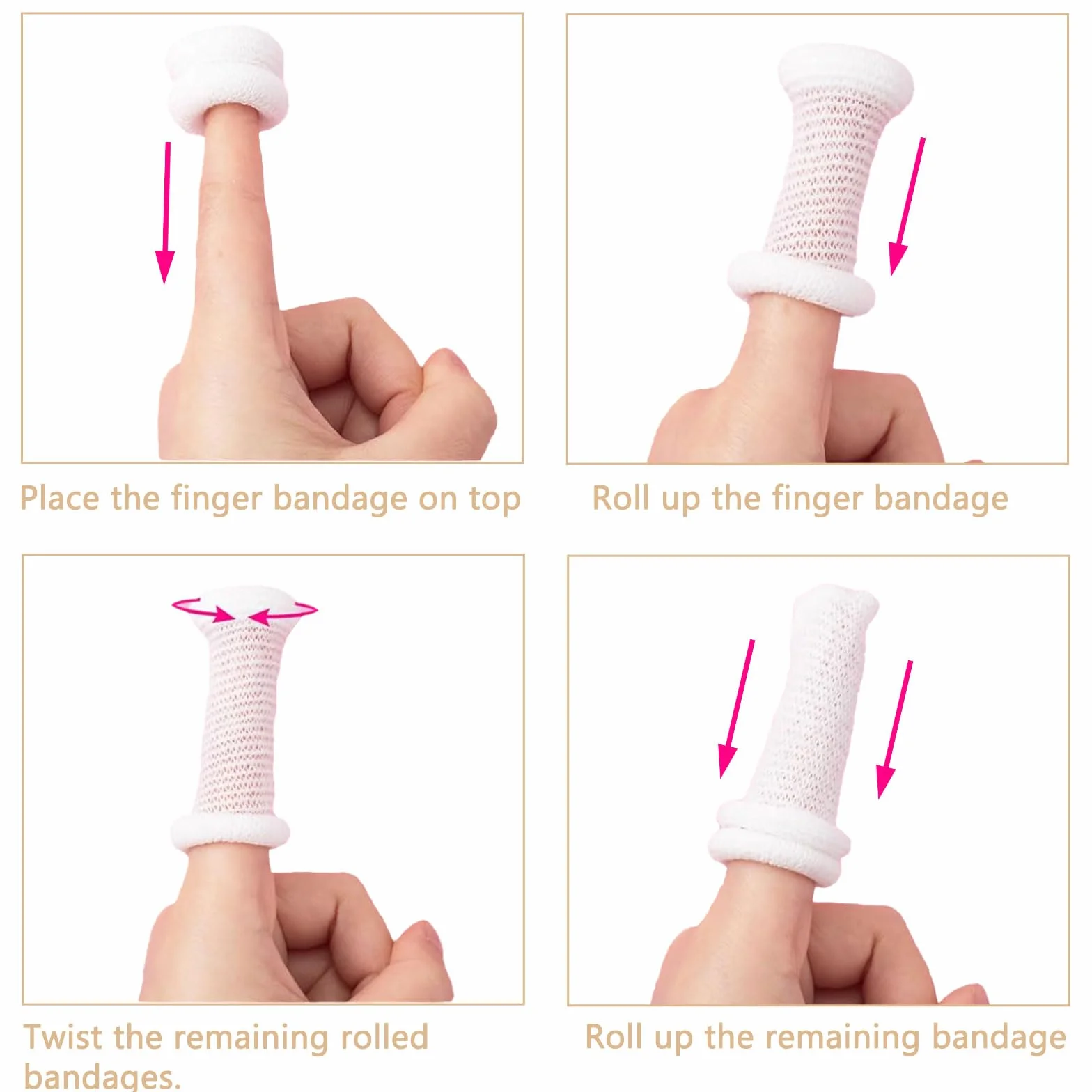 Pansement Doigts 15 Pcs, Bandage Tubulaire Doigt Extensible Respirant pour Protection Doigts Blessé