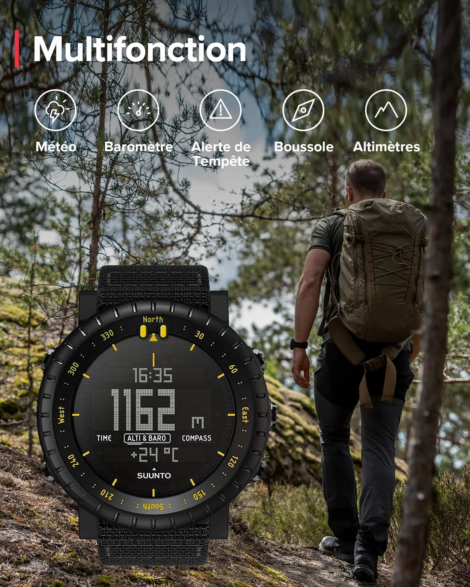 Suunto Core Montre Outdoor altimètre baromètre GPS