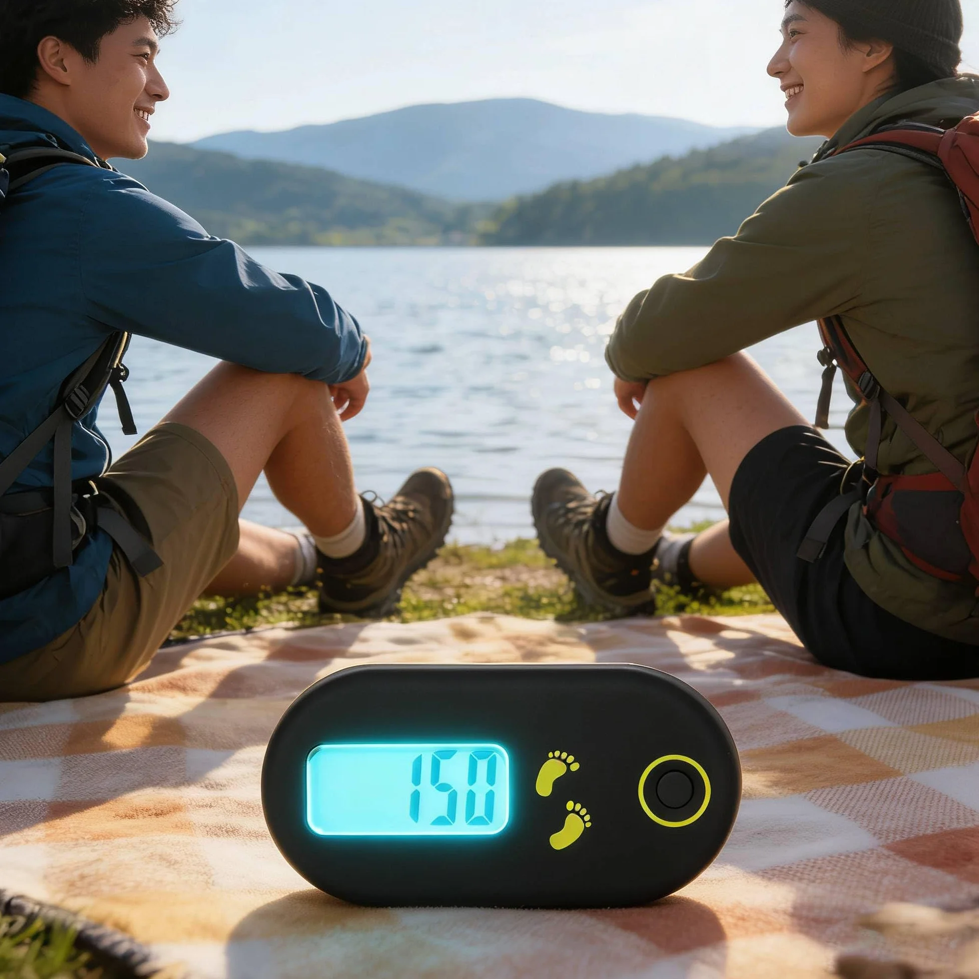 Mini Podomètre Compteur de Pas 3D Affichage Précis