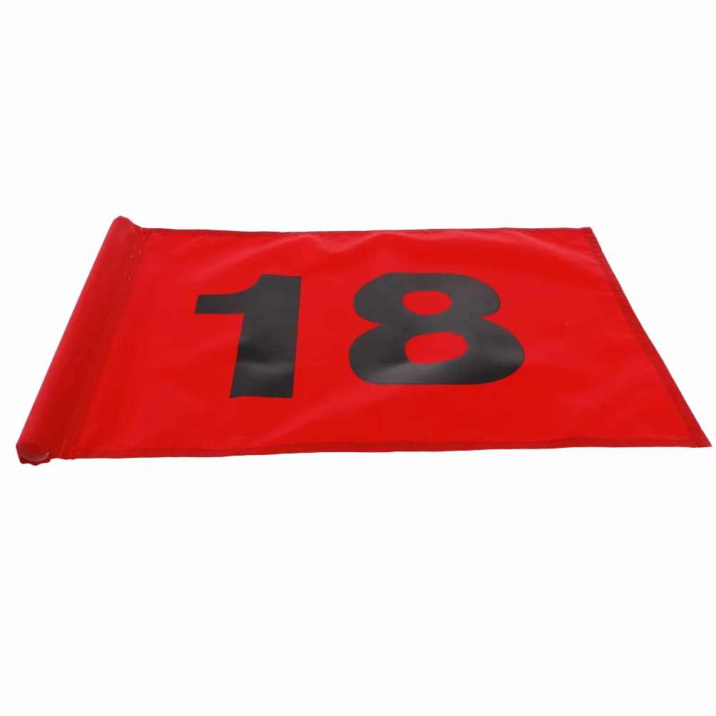 Leeadwaey Drapeau d'entraînement de golf numéro 18 Vert