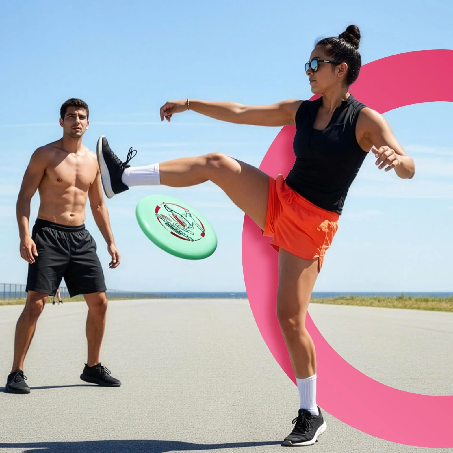 Wham-O Frisbee Freestyle Disc 160g 26.67cm PE Durable Flexible Extérieur Plage